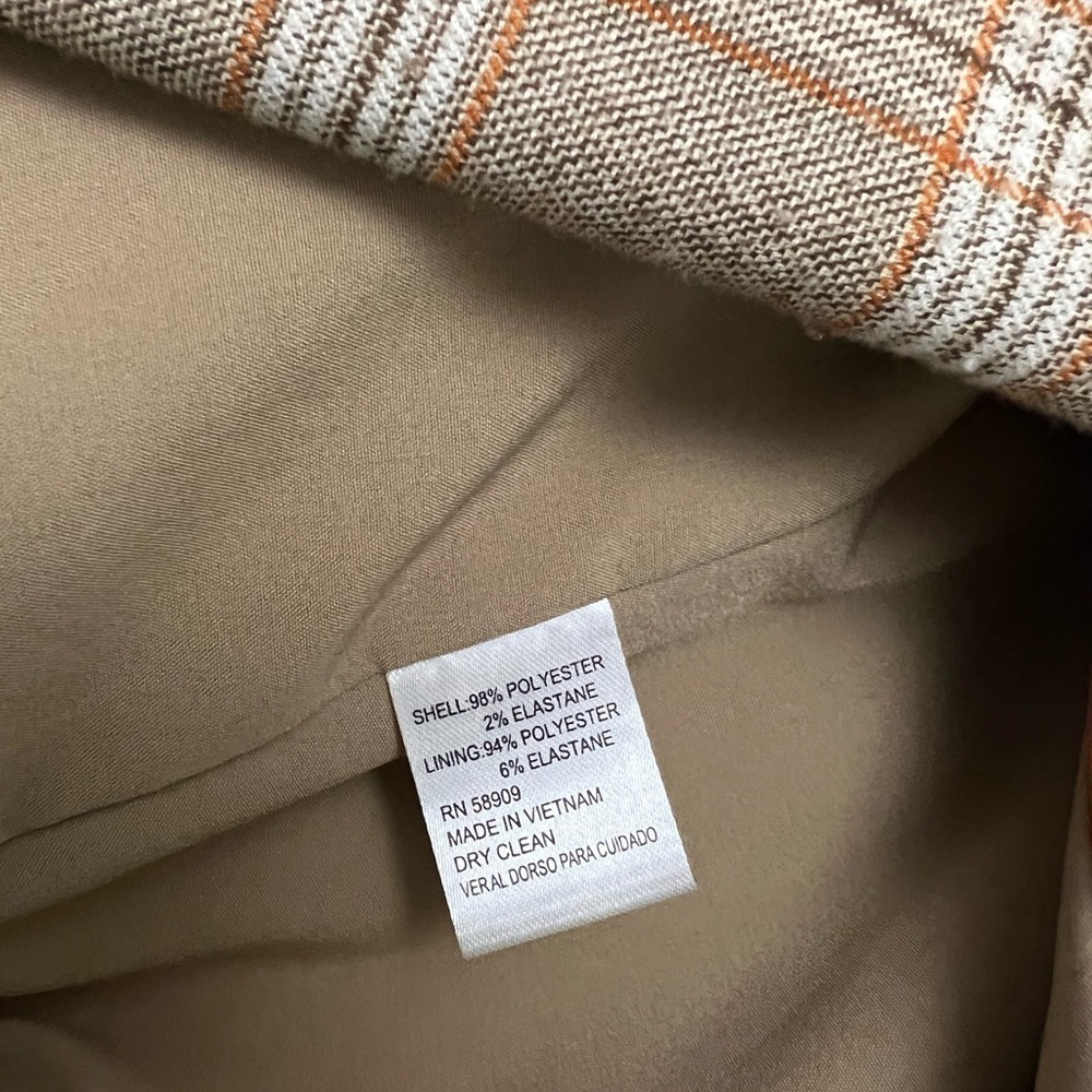 Daniel Cremieux plaid brown Blazer - Picture 4 of 7